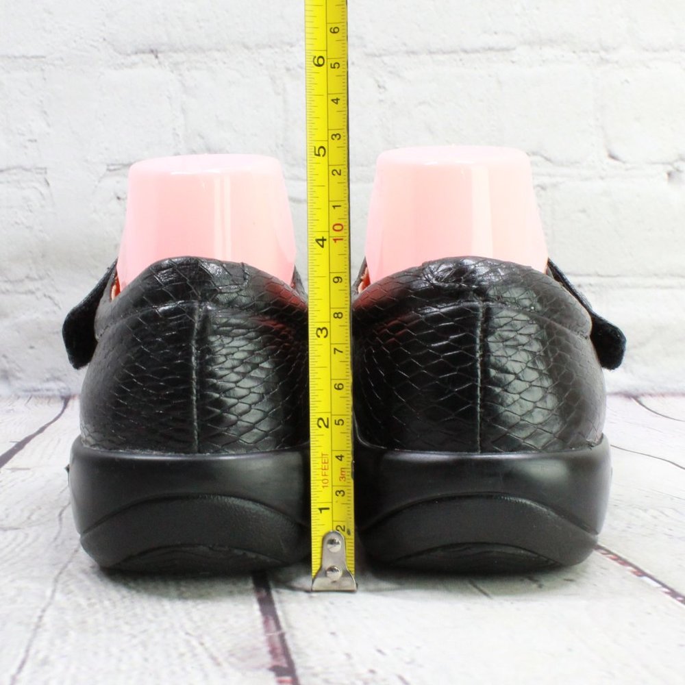 ALEGRIA Kaitlyn Black Snake Skin Texture Embossed Shoes US 9.5-10 / 40 - Picture 8 of 9